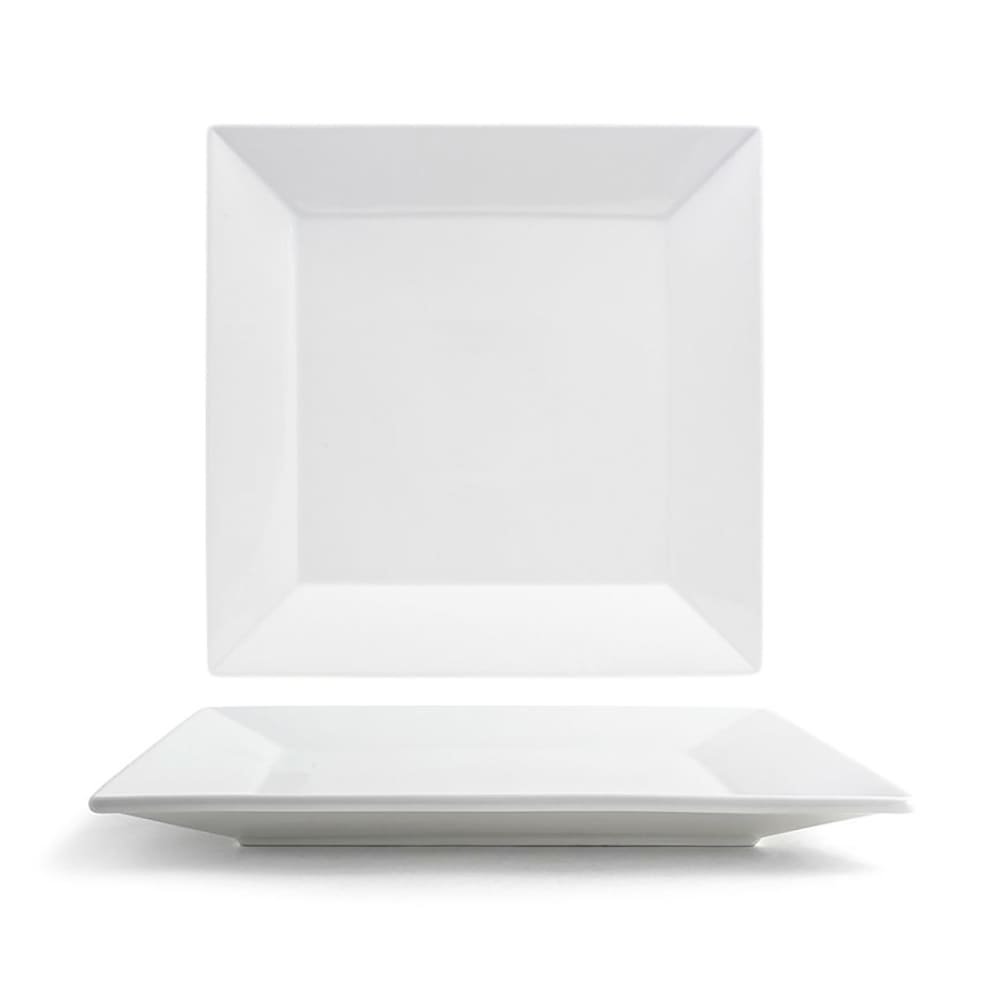 872-DOS027WHP21 11 3/4" Square Kyoto™ Plate - Porcelain, White