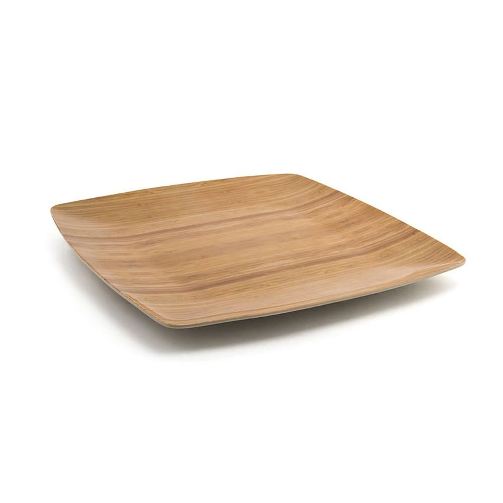 872-DDP042BBB22 10 1/2" Square Mod® Plate - Bamboo, Natural