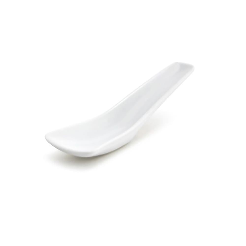 872-FSP002WHP23 4 1/2" Tasting Spoon - Porcelain, White