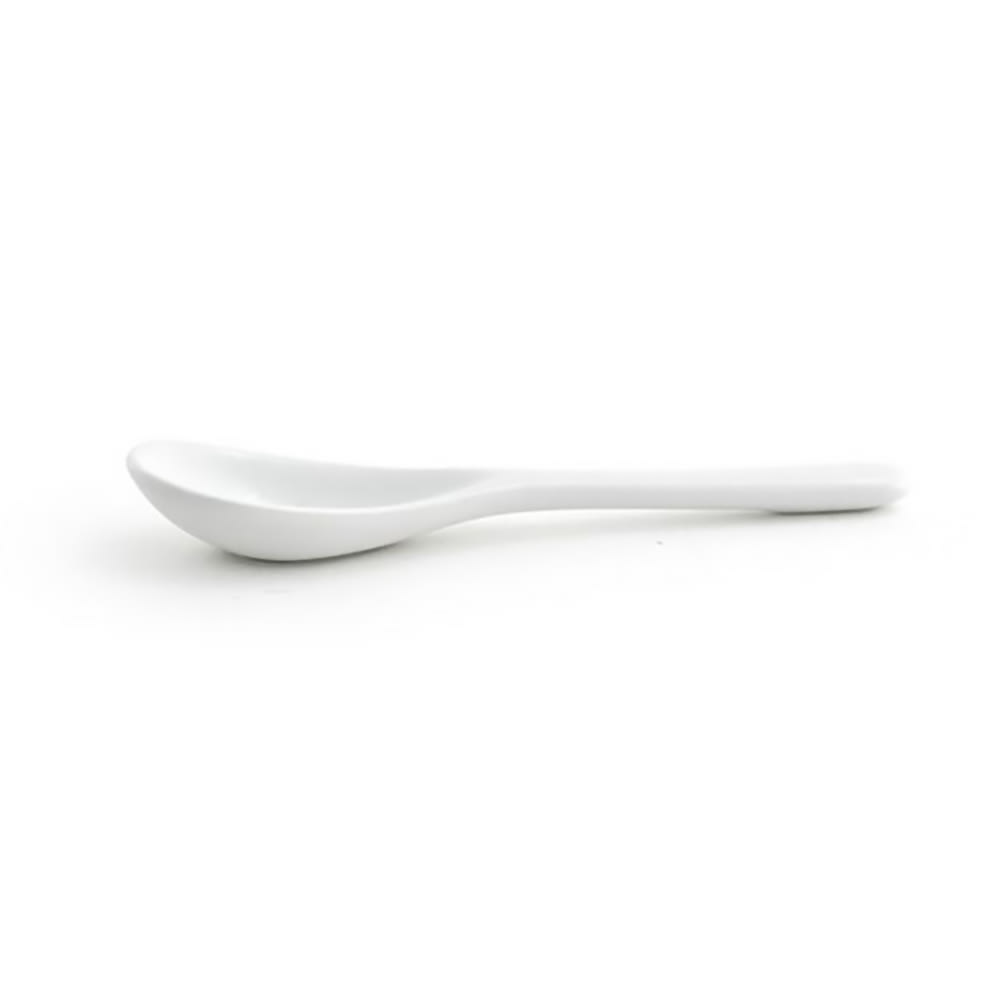 Front of the House FSP009WHP23 5" Condiment Spoon Porcelain, White