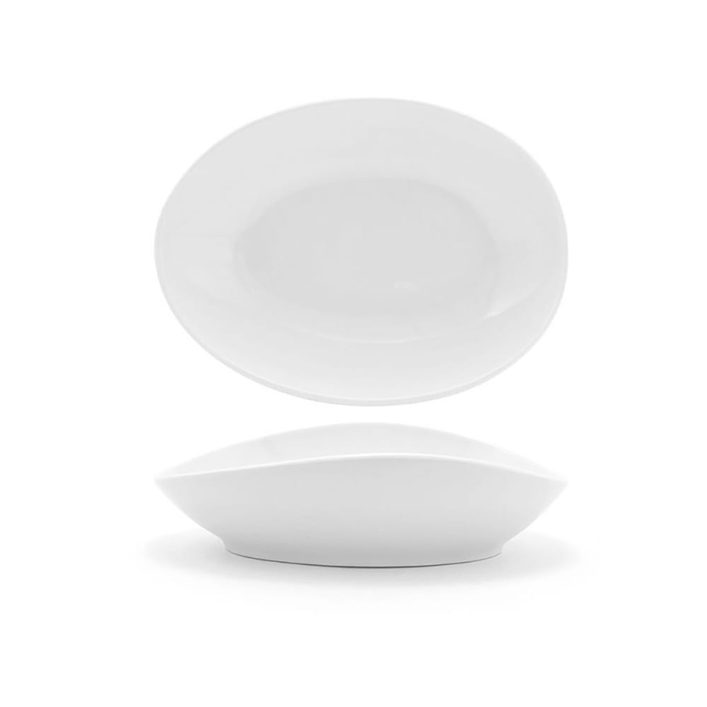 872-DBO145WHP20 40 oz Oval Tides™ Bowl - Porcelain, White