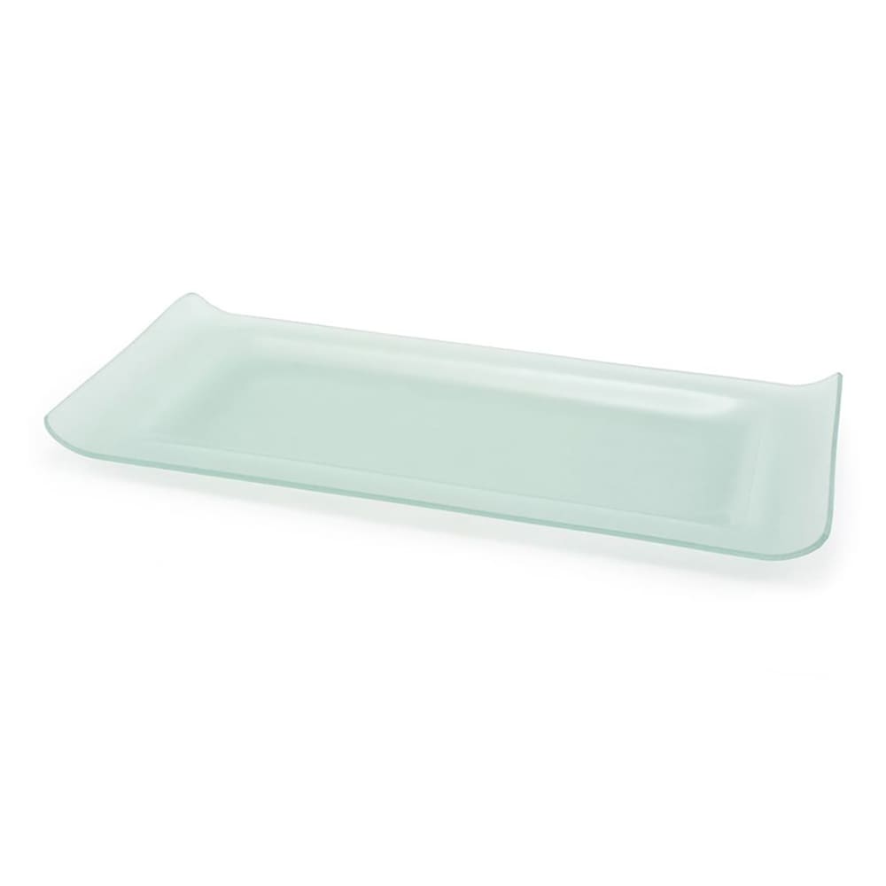 872-DDP037FRG22 Rectangular Nami™ Plate - 14 1/4" x 6 1/2", Glass, Frosted