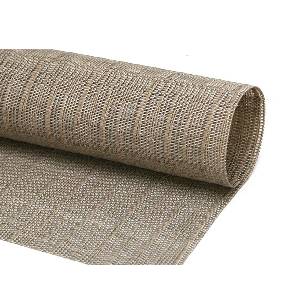 872-RTL009TAV83 Rectangular Tan Placemat - 18 1/4" x 12", Woven Vinyl, Metroweave®