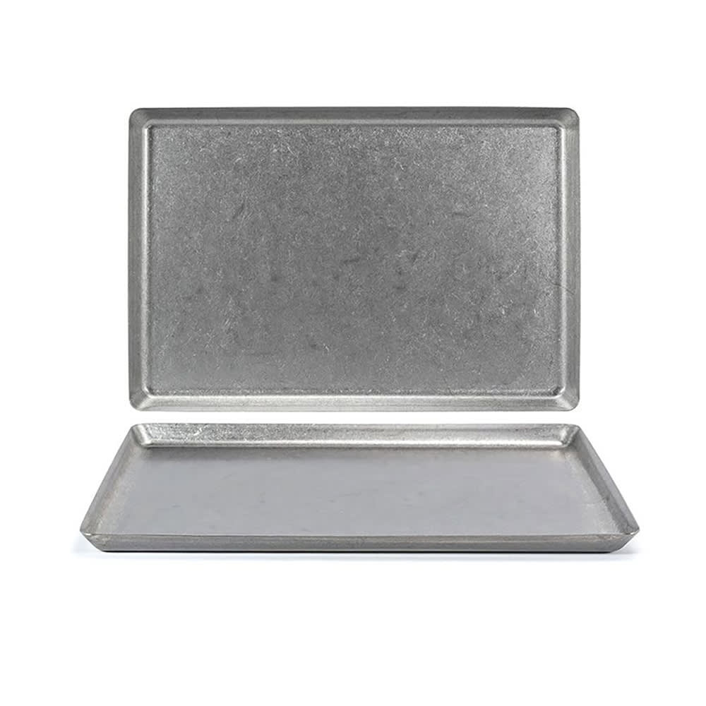 872-DDP073ANS21 Rectangular Mod® Tray - 14" x 9 1/2", Stainless Steel, Antique