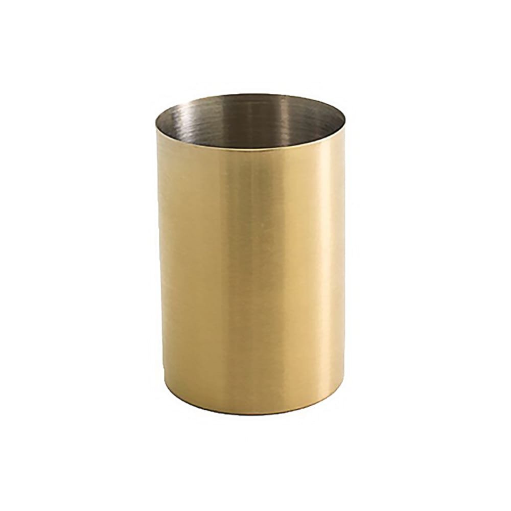 872-DMU020GOS22 10 oz Round Holder - Stainless Steel, Matte Brass