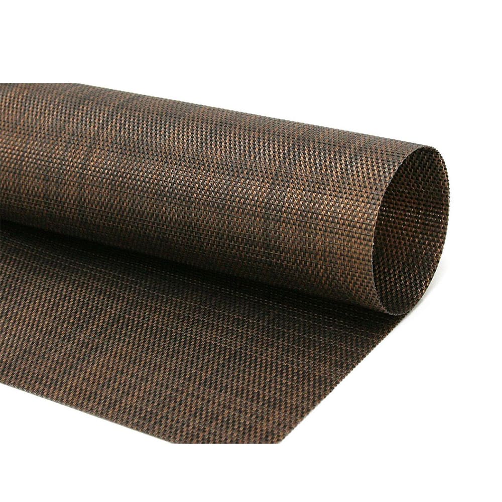872-RTL008COV83 Rectangular Copper Placemat - 18 1/4" x 12", Woven Vinyl, Metroweave®