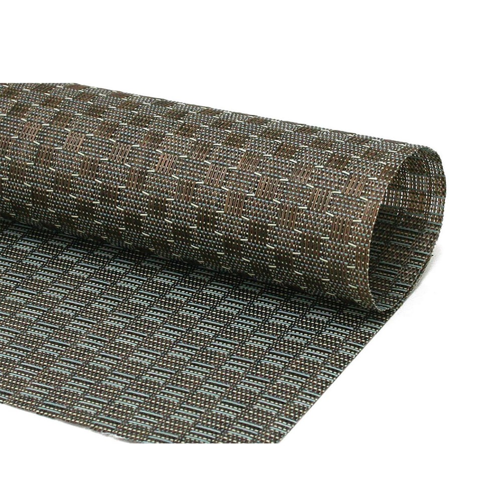 872-RTL016COV83 Rectangular Bronze Placemat - 17 1/2" x 11 3/4", Woven Vinyl, Metroweav...