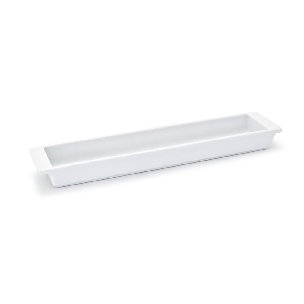 872-SPT011WHP23 Rectangular Canvas® Server - 9 1/2" x 2 1/4", Porcelain, White
