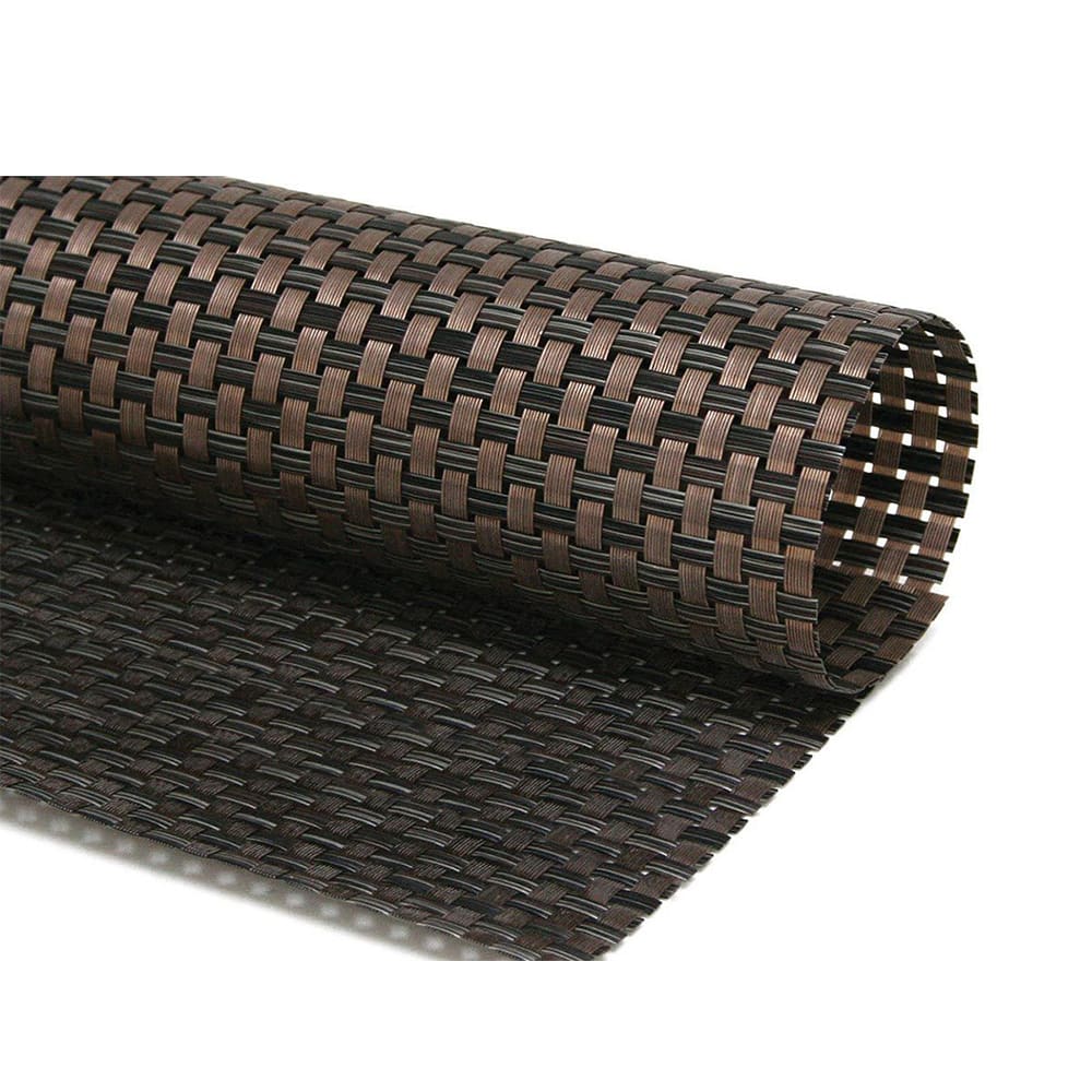 872-RTL006COV83 Rectangular Copper Placemat - 18 1/4" x 12", Woven Vinyl, Metroweave®