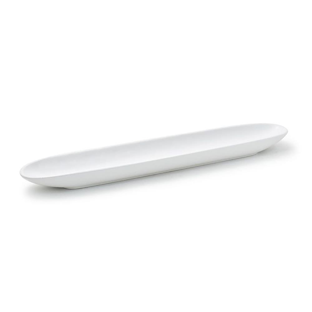 872-SPT026WHP12 Oval Server - 19" x 3 1/2", Porcelain, White