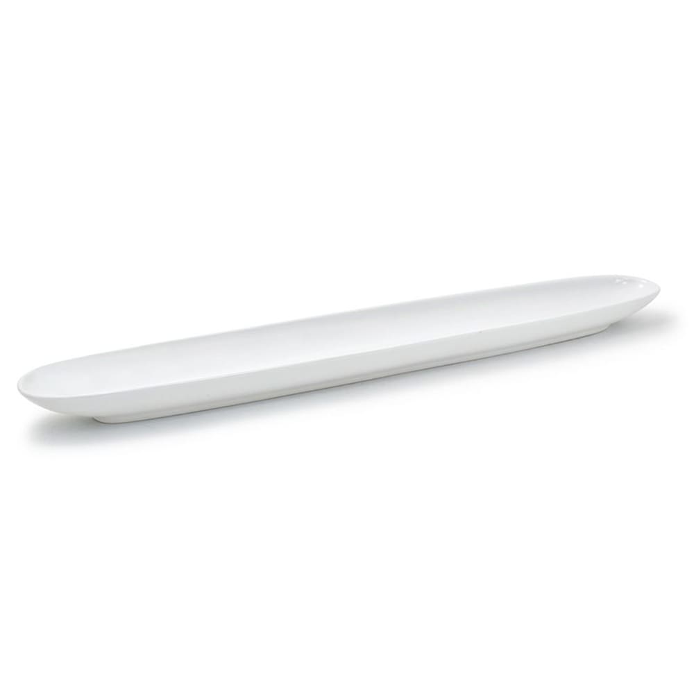 872-SPT027WHP12 Oval Server - 25" x 4", Porcelain, White