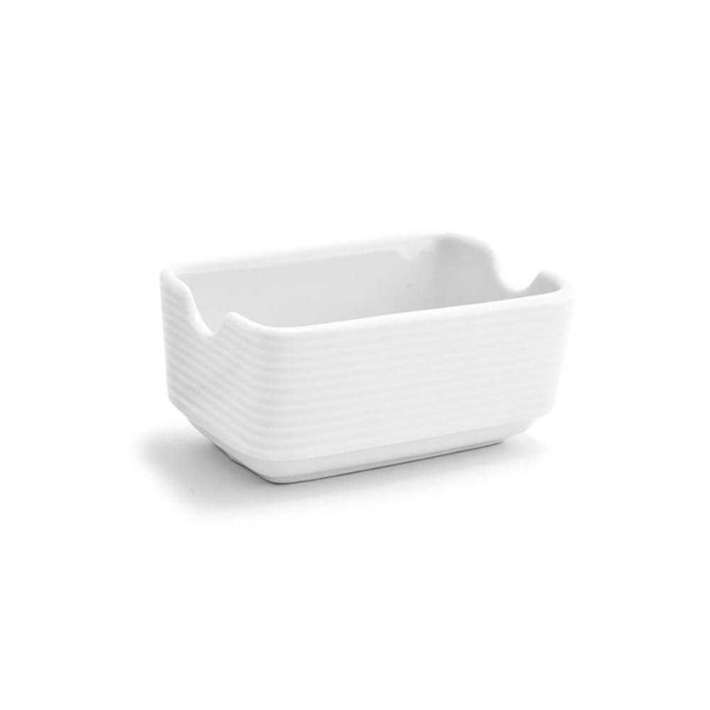 872-TSP008WHP23 Rectangular Sugar Caddy - Porcelain, White