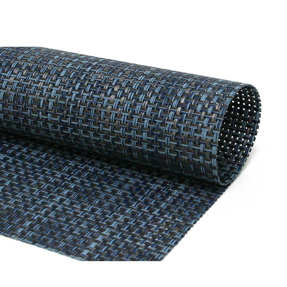872-XPM078DBV83 Rectangular Indigo Placemat - 14" x 11", Woven Vinyl, Metroweave®