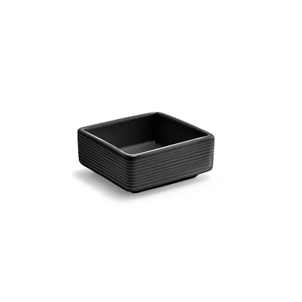 872-TSH007BKP23 3 oz Square Spiral® Dish - Porcelain, Ink