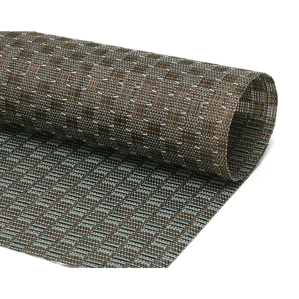 872-XPM084GOV83 Rectangular Bronze Placemat - 14" x 11", Woven Vinyl, Metroweave®
