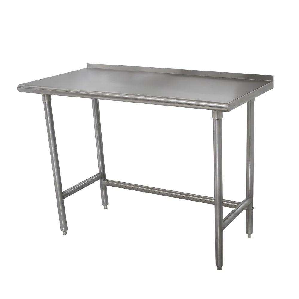 009-TSFLAG363X 36" 16 ga Work Table w/ 430 Series Stainless Top, 1 1/2" Backsplash
