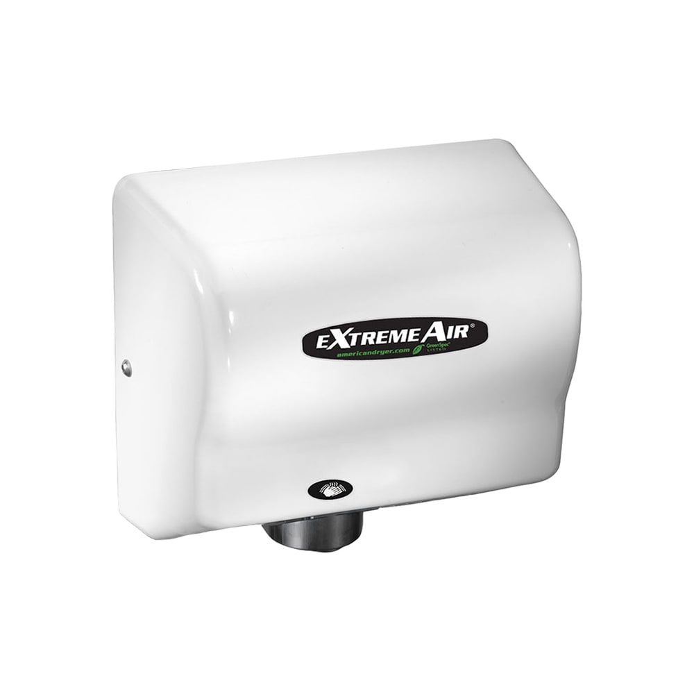 American Dryer GXT9M Automatic Hand Dryer w/ 10 Second Dry Time - White Epoxy Steel, 100 240v/1ph