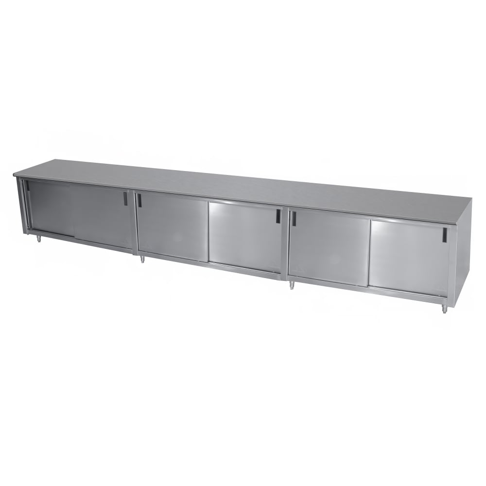 009-ECBSS3010X 120" Enclosed Work Table w/ Sliding Doors, 30"D