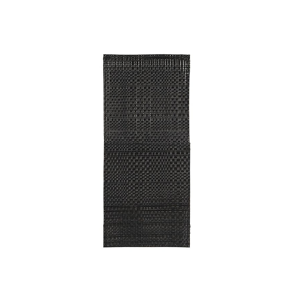 872-FHO001BKV23 Metroweave® Flatware Sleeve - 10" x 4 1/2, Vinyl, Black