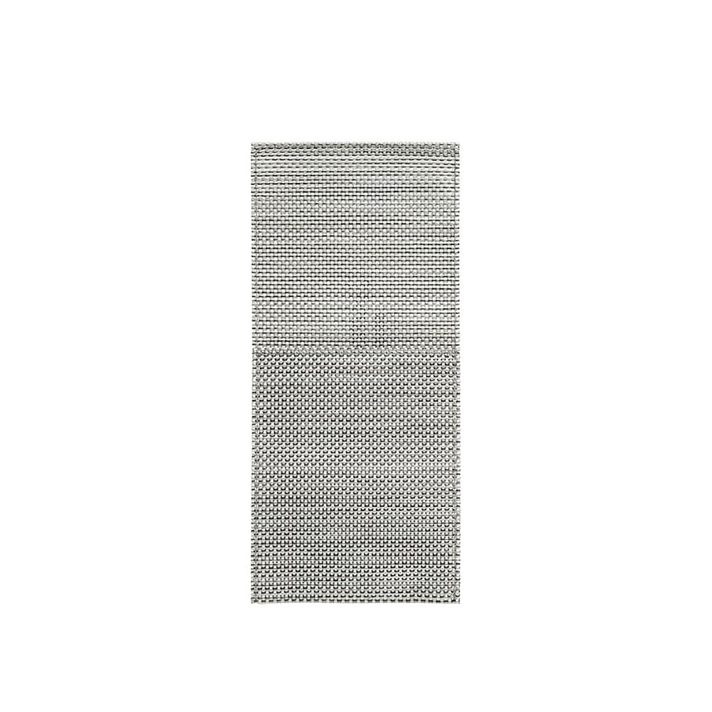 872-FHO001GYV23 Metroweave® Flatware Sleeve - 10" x 4 1/2, Vinyl, Mesh Grey