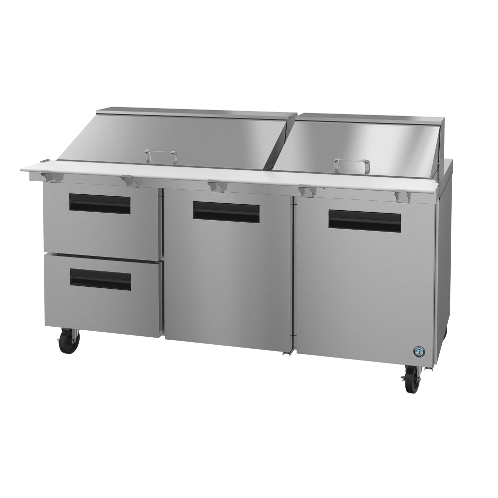 440-SR72B30MD2 72" Steelheart Mega Top Sandwich/Salad Prep Table w/ Refrigerated Base, 115v