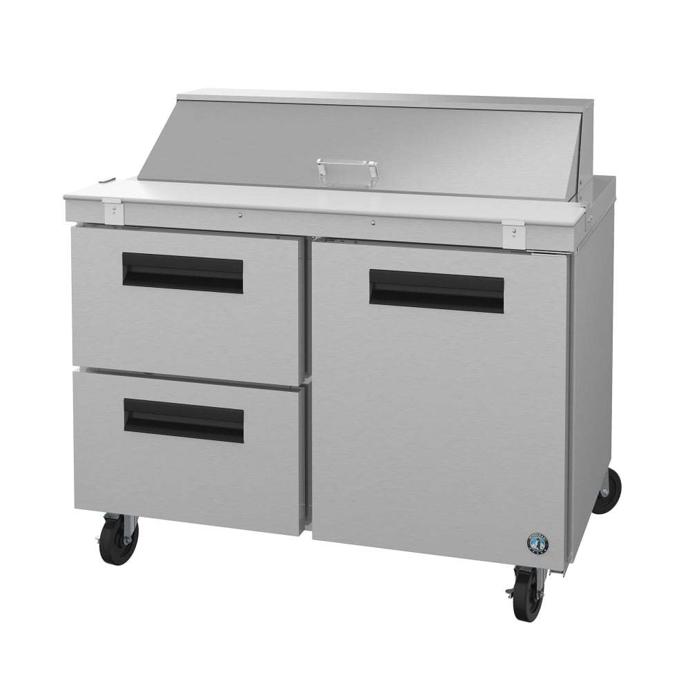 440-SR48B12D2 48" Steelheart Sandwich/Salad Prep Table w/ Refrigerated Base, 115v