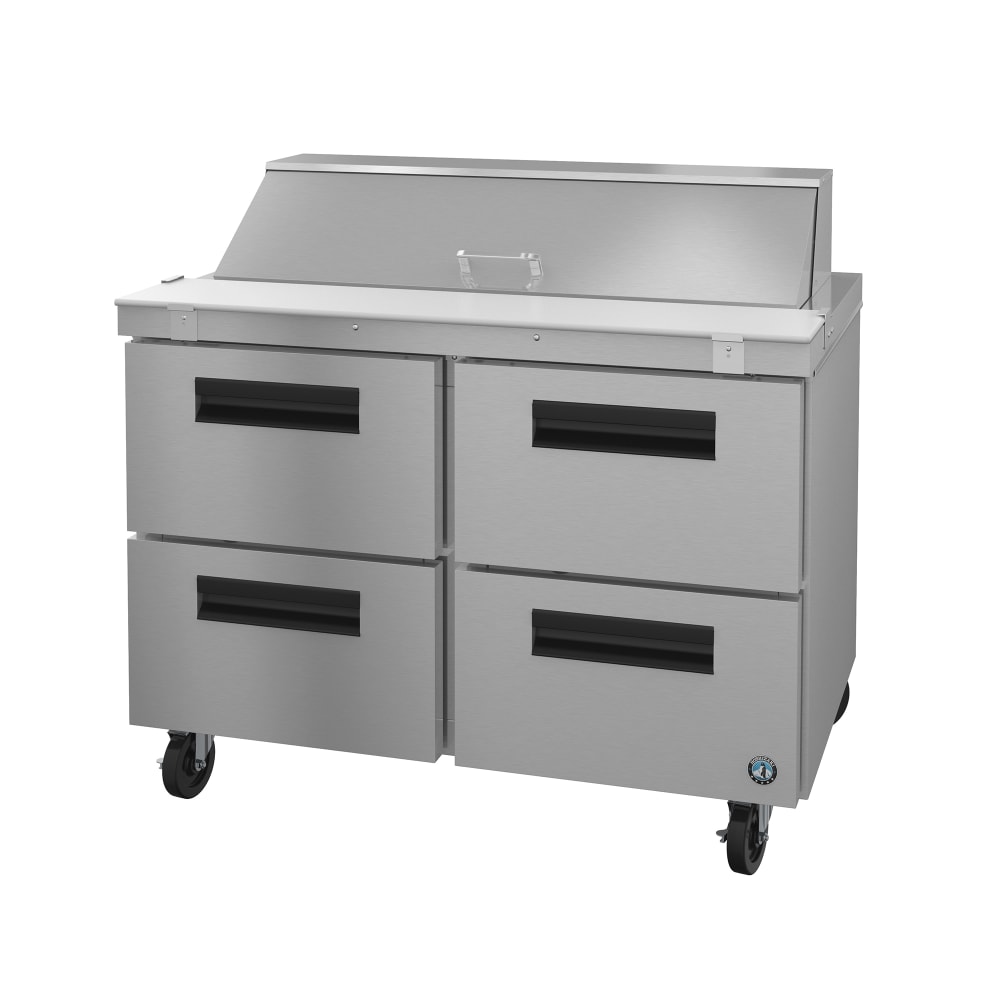 440-SR48B12D4 48" Steelheart Sandwich/Salad Prep Table w/ Refrigerated Base, 115v