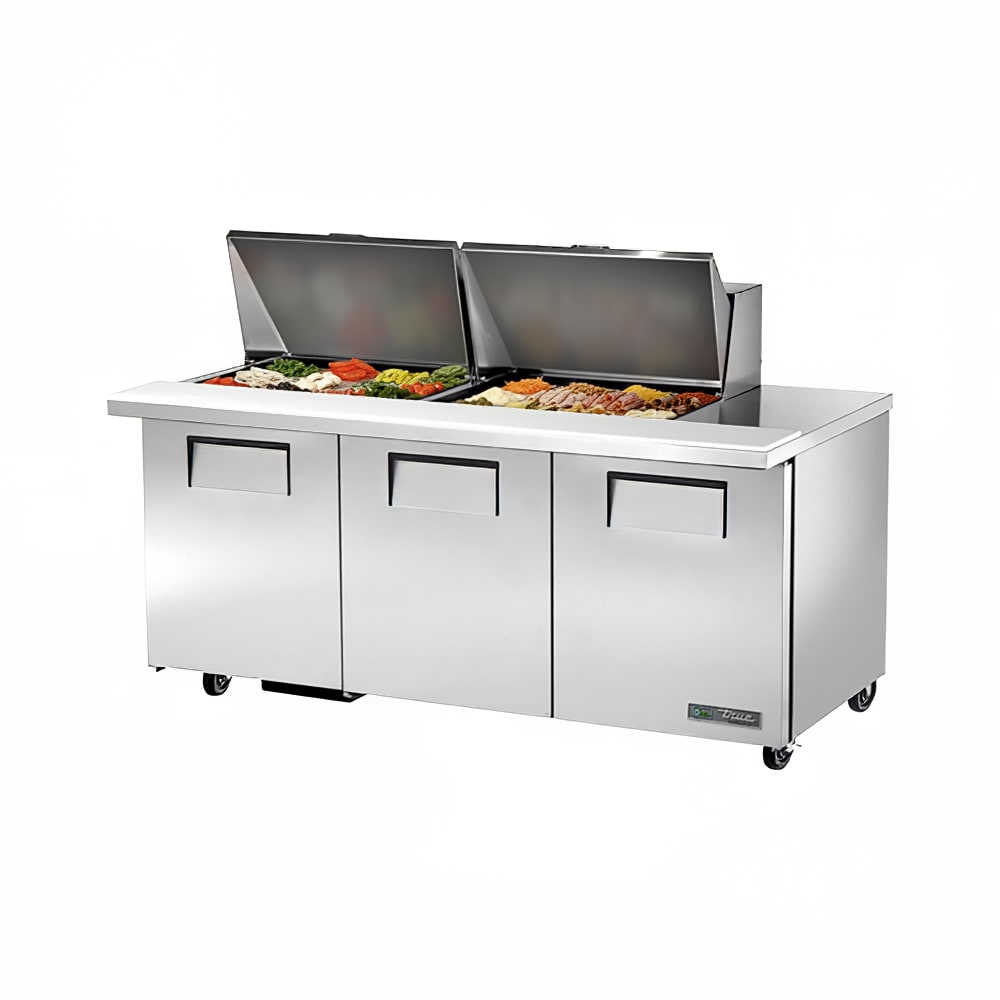 598-TSSU7224MBST 72" TSSU Series Mega Top Sandwich/Salad Prep Table w/ Refrigerated Base, 11...