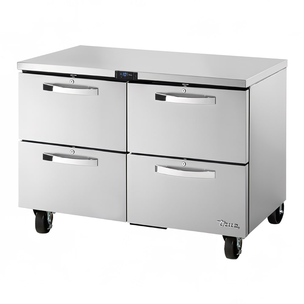 598-TUC48FD4HCSPEC1 48" W Undercounter Freezer w/ (2) Sections & (4) Drawers, 115v