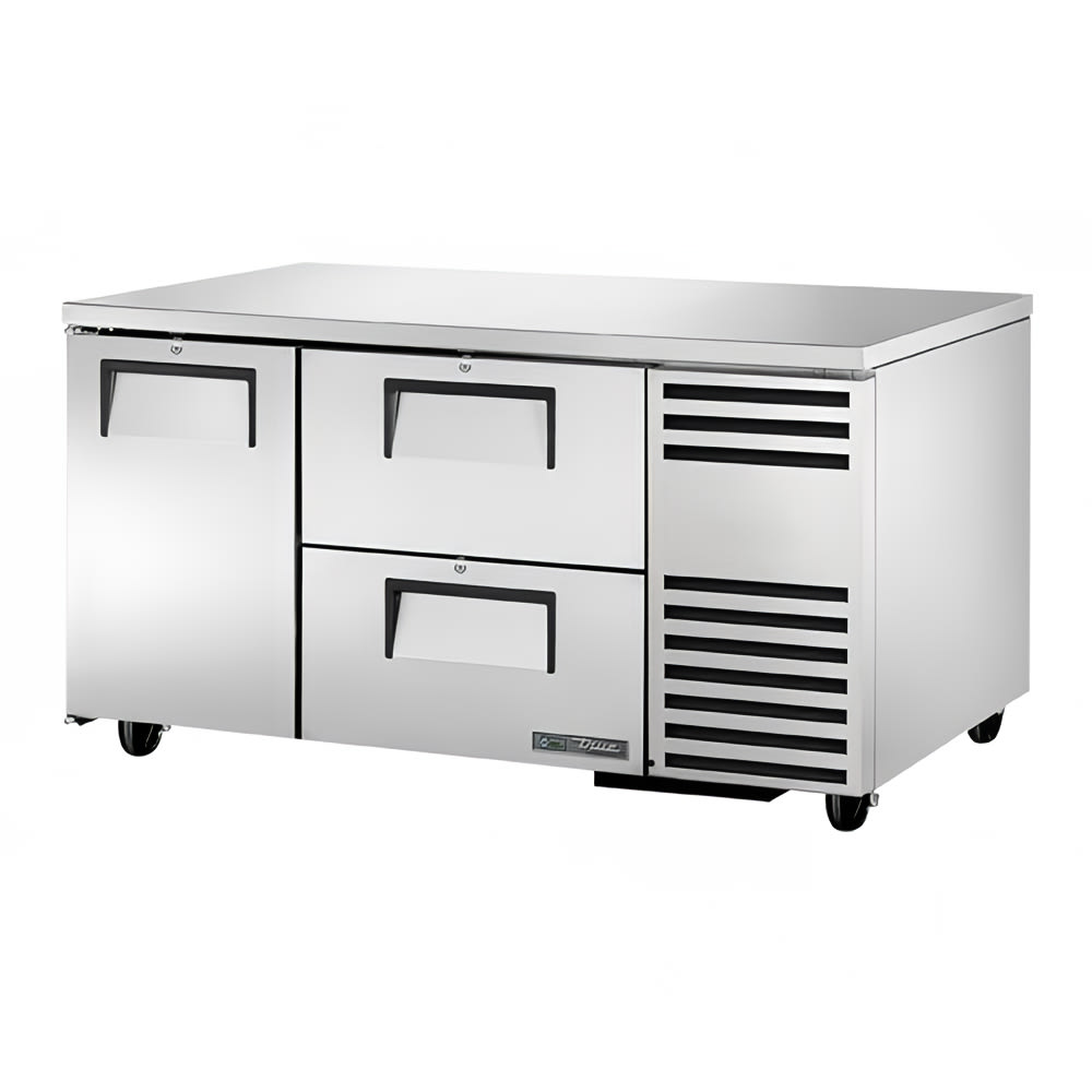 598-TUC6032D2 60" W Undercounter Refrigerator w/ (2) Sections, (2) Drawers & (1) Door, 1...