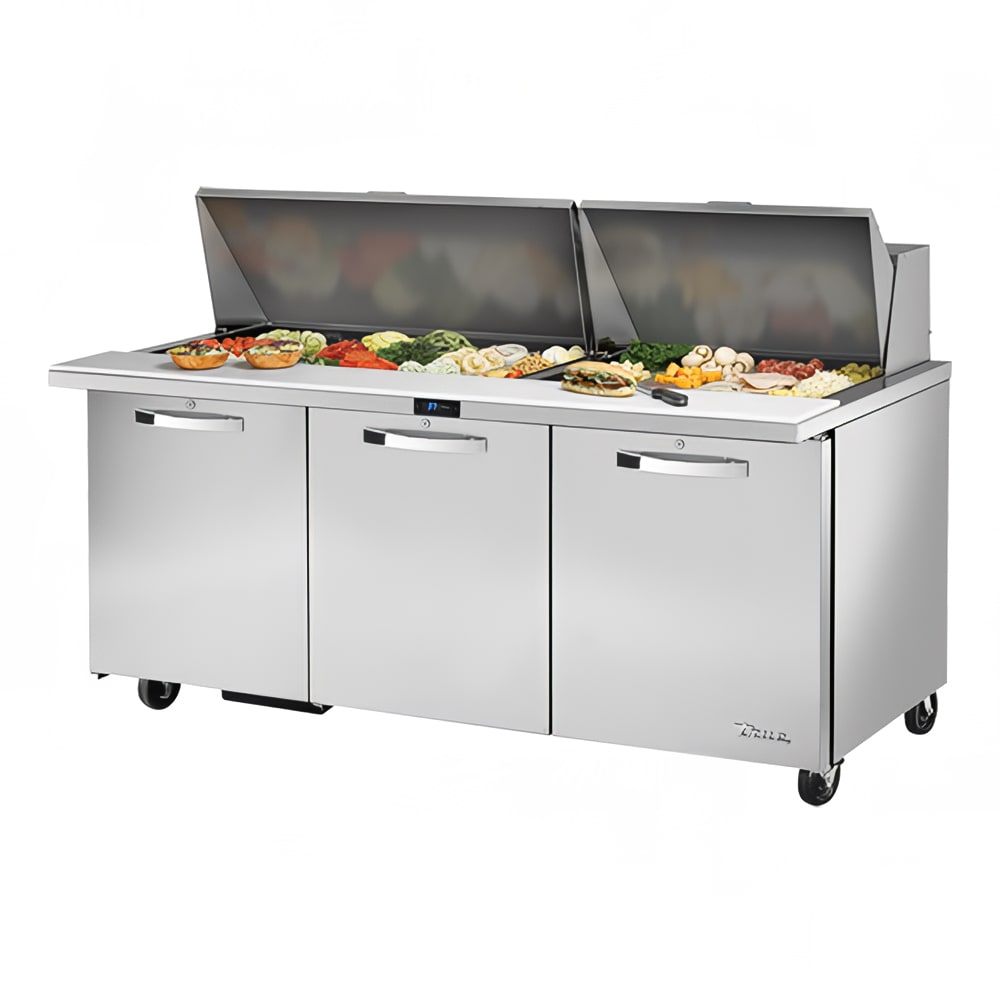 598-TSSU7230MBSTADA3 72" Spec Series® Mega Top Sandwich/Salad Prep Table w/ Refrigerated Bas...
