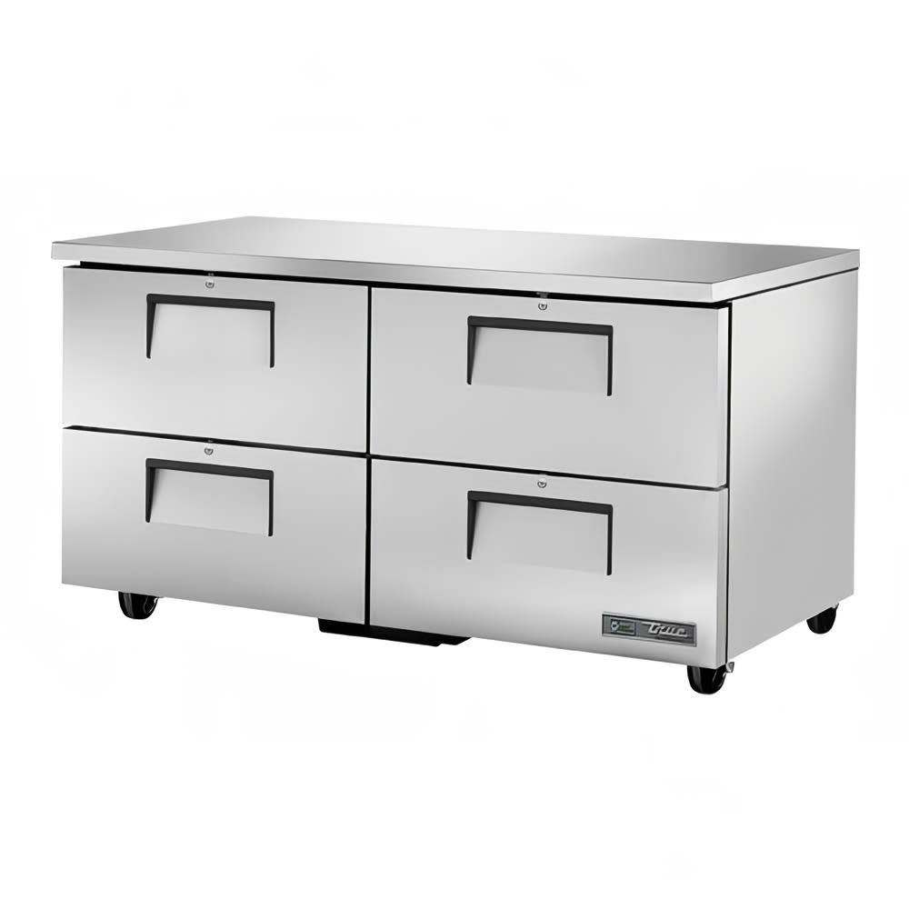 598-TUC60D4 60" W Undercounter Refrigerator w/ (2) Sections & (4) Drawers, 115v