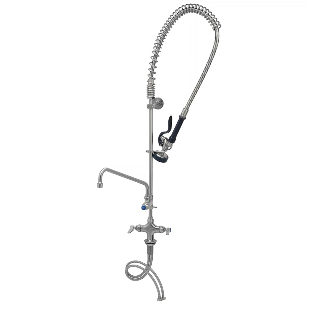 064-S0113A12B 46 1/4"H Deck Mount Pre Rinse Faucet - 1.15 GPM, Base with Nozzle