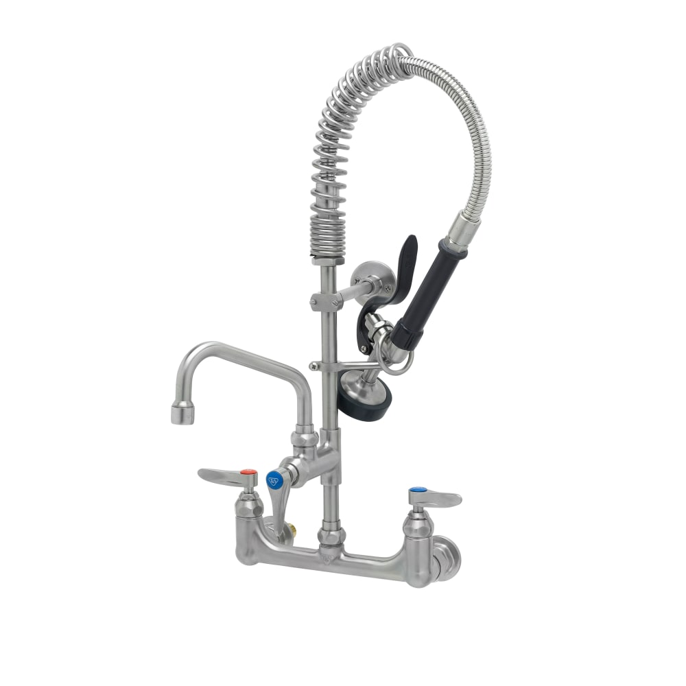 064-SMPK8WLN06 22 1/8"H Wall Mount Pre Rinse Faucet - 1.15 GPM, Base with Nozzle