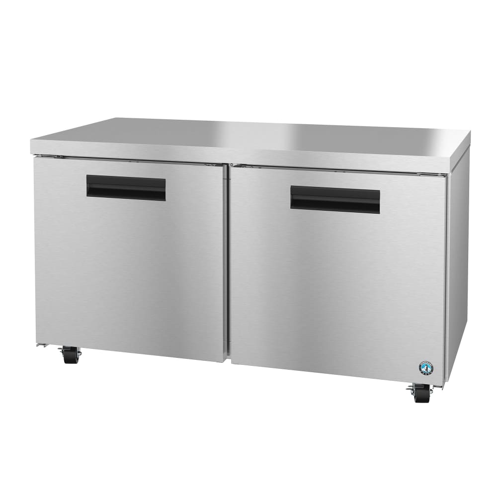440-UF60B01 60" W Undercounter Freezer w/ (2) Sections & (2) Doors, 115v