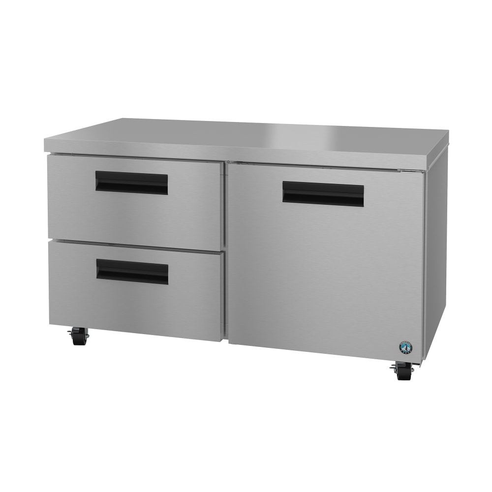 440-UR60BD2 60" W Undercounter Refrigerator w/ (2) Sections, (1) Door & (2) Drawers, 115...
