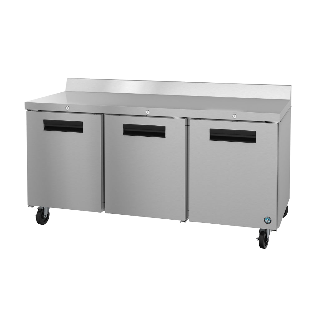 440-WR72B01 72" W Worktop Refrigerator w/ (3) Sections & (3) Doors, 115v