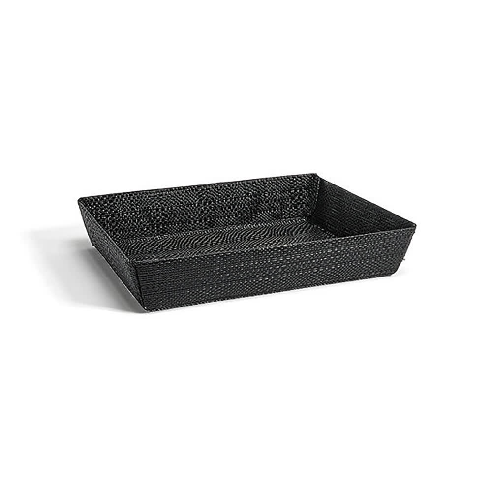 872-BBK047BKV22 Rectangular Metroweave® Woven Basket - 11" x 8", Vinyl, Black