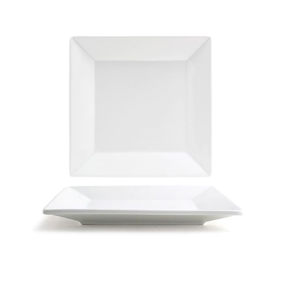 872-DSP029WHP22 7 1/2" Square Kyoto™ Plate - Porcelain, White