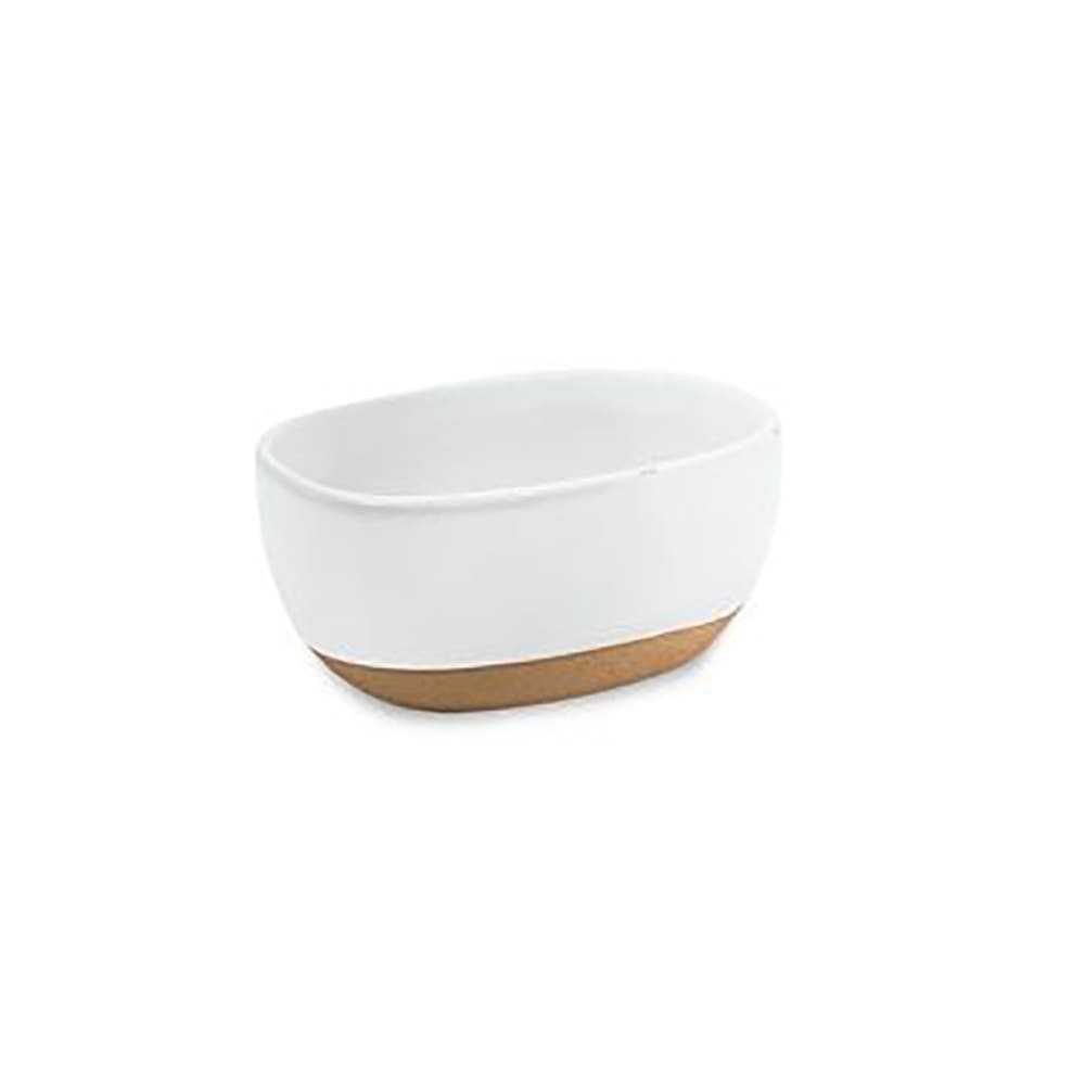 872-TSH010WHP22 Oval Sugar Caddy - Porcelain, Ash