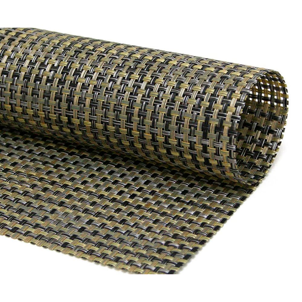 872-XPM052GOV83 Rectangular Gold Placemat - 14" x 11", Woven Vinyl, Metroweave®