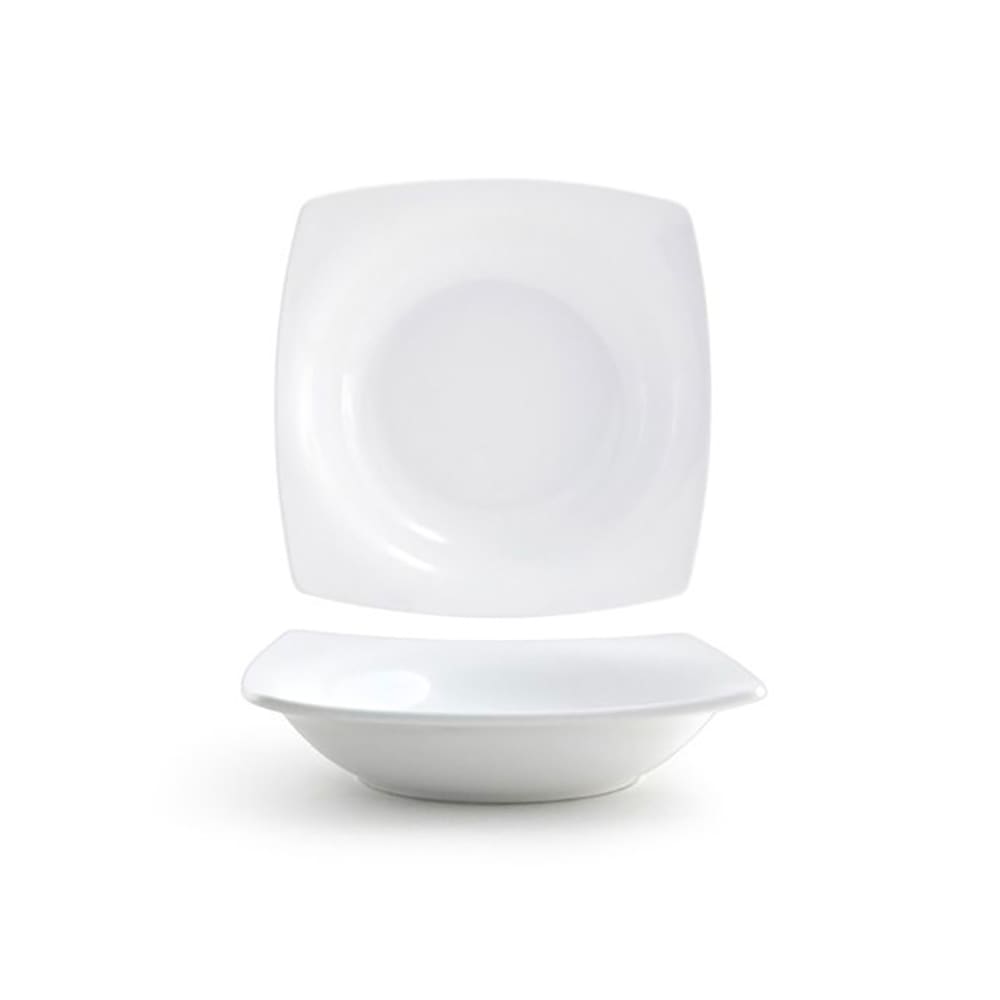 872-DBO109WHP22 16 oz Square Canvas® Bowl - Porcelain, White