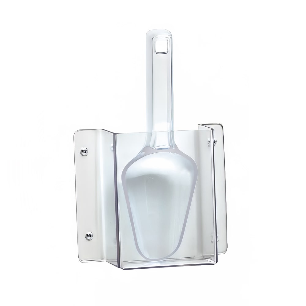 Cal-Mil 623 Wall-Mount Scoop Guard w/ 6 oz Scoop - Polycarbonate, Clear