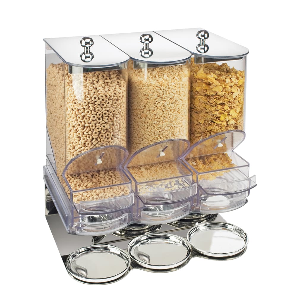 151-718 Countertop Cereal Dispenser, (3) 9 4/5 liter Hoppers