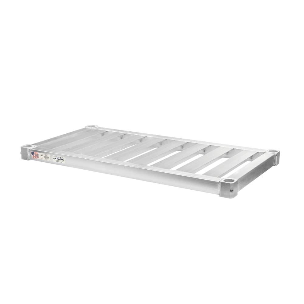 New Age 1836TB T-Bar Shelf for Cantilever Shelving, 36"W x 18"D, Aluminum