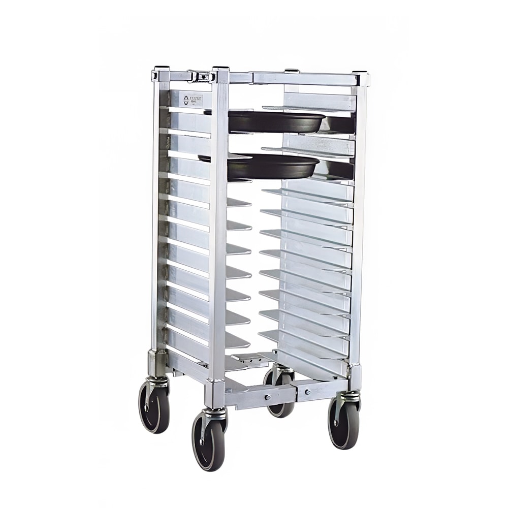 098-NS590A 18 1/2"W 13 Pizza Pan Rack w/ 2" Bottom Load Slides
