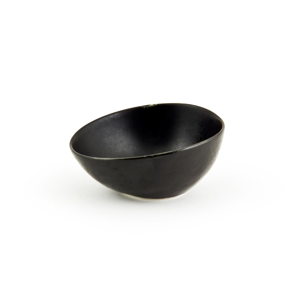 872-ASC024BKP23 4 oz Kiln® Ramekin - Porcelain, Pepper