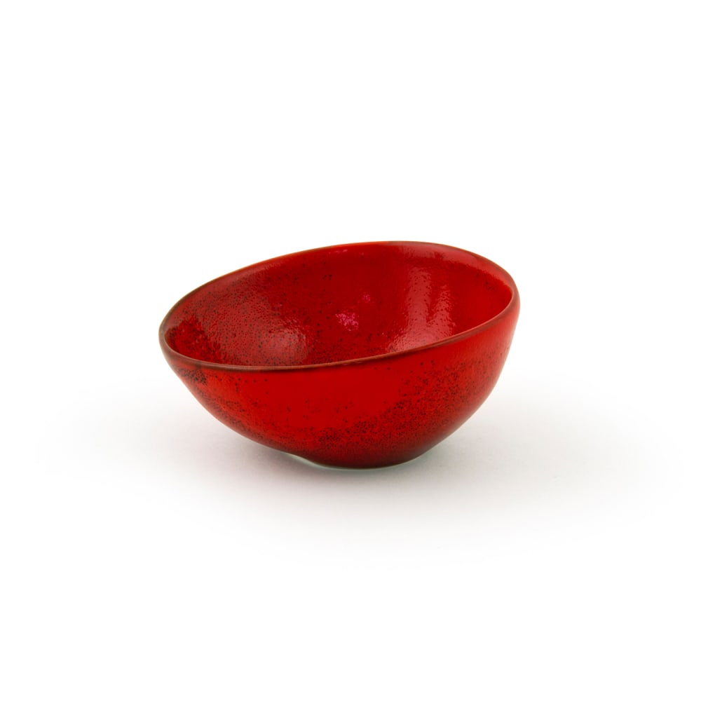 872-ASC024RDP23 4 oz Kiln® Ramekin - Porcelain, Chili