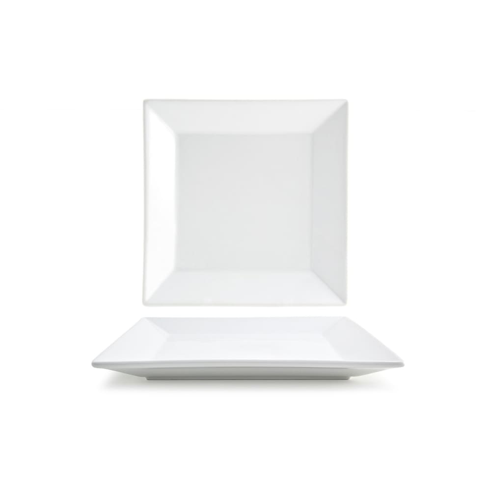 872-DAP011WHP13 8 1/2" Square Kyoto™ Plate - Porcelain, White