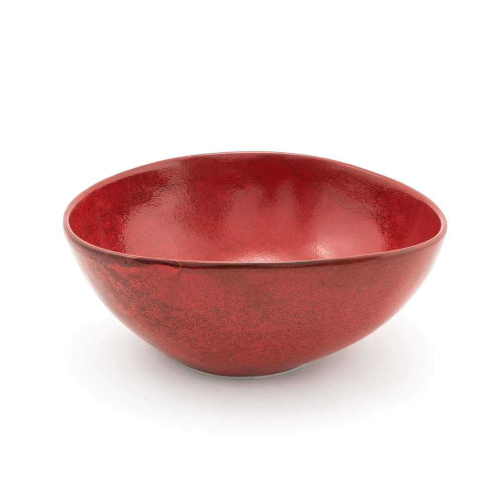 872-BBO034RDP20 60 oz Irregular Kiln® Bowl - Porcelain, Chili